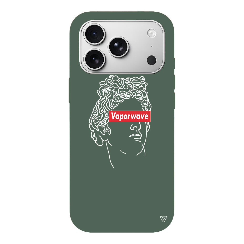 Vaporwave Lansman Model İçi Kadife Silikon Telefon Kılıfı
