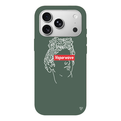 Vaporwave Lansman Model İçi Kadife Silikon Telefon Kılıfı