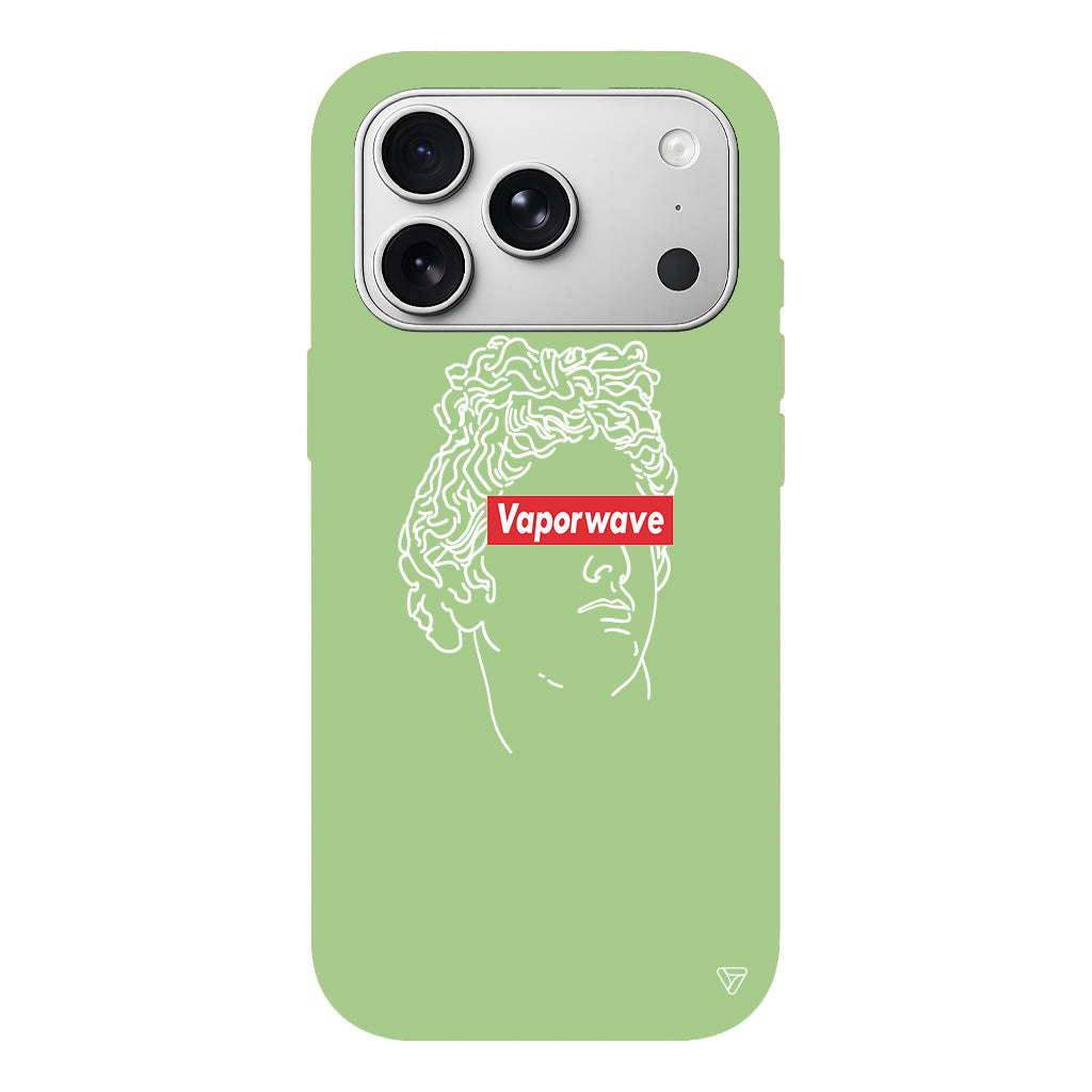 Vaporwave Lansman Model İçi Kadife Silikon Telefon Kılıfı