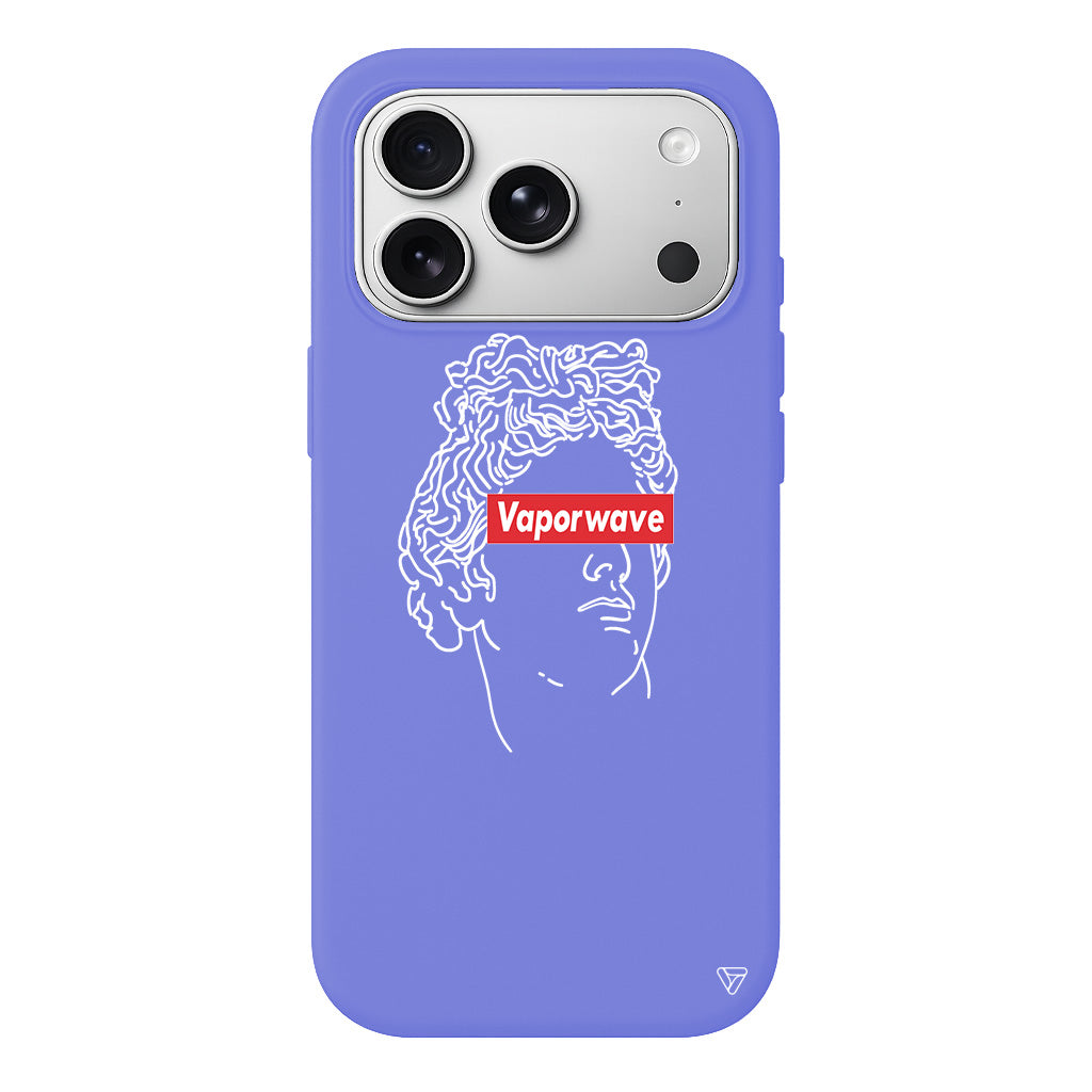 Vaporwave Lansman Model İçi Kadife Silikon Telefon Kılıfı