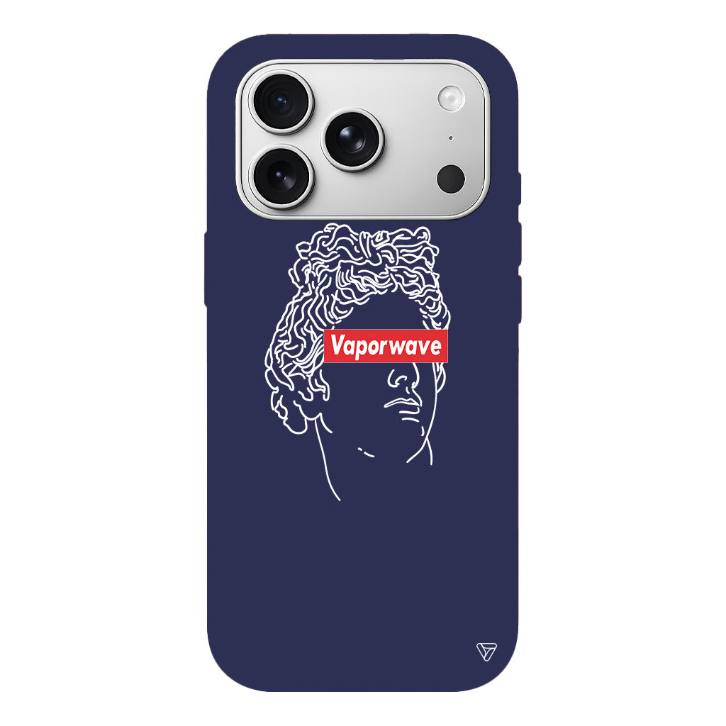 Vaporwave Lansman Model İçi Kadife Silikon Telefon Kılıfı