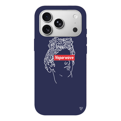 Vaporwave Lansman Model İçi Kadife Silikon Telefon Kılıfı