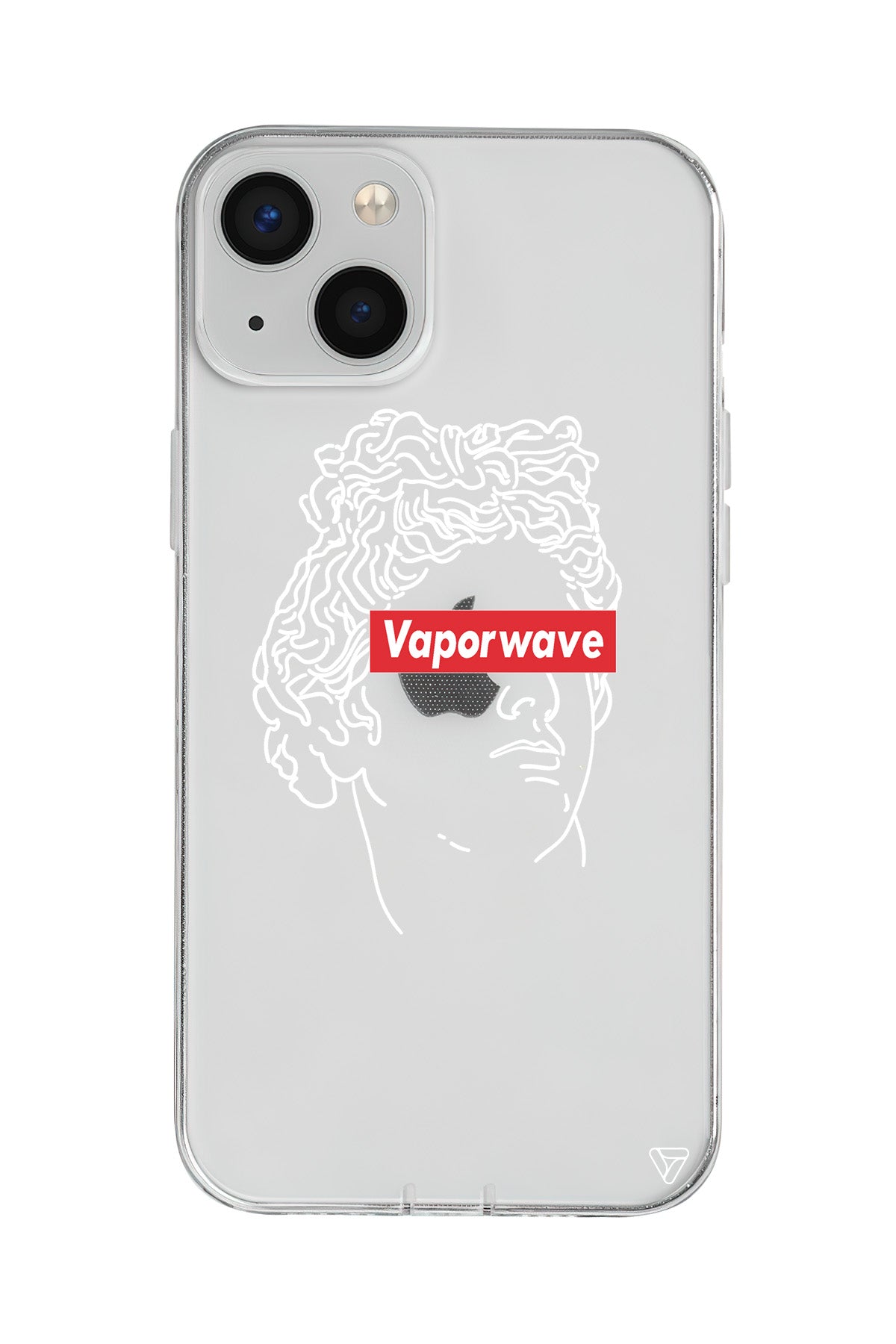Vaporwave Lansman Model İçi Kadife Silikon Telefon Kılıfı