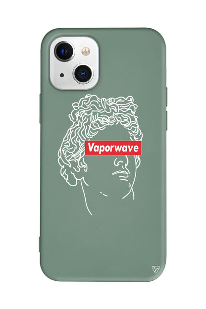 Vaporwave Lansman Model İçi Kadife Silikon Telefon Kılıfı – Plus Serisine Özel