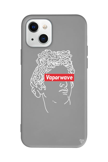 Vaporwave Lansman Model İçi Kadife Silikon Telefon Kılıfı – Plus Serisine Özel