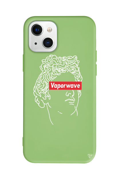 Vaporwave Lansman Model İçi Kadife Silikon Telefon Kılıfı – Plus Serisine Özel