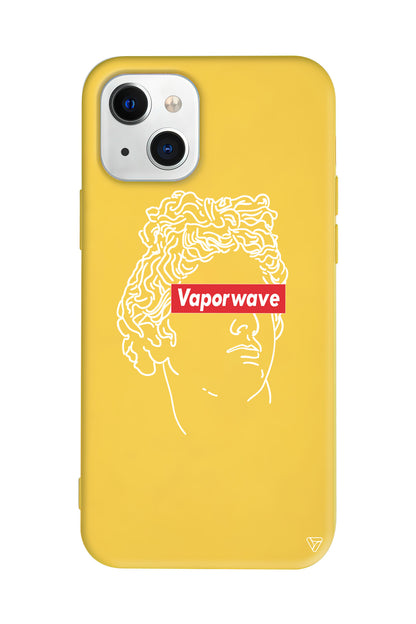 Vaporwave Lansman Model İçi Kadife Silikon Telefon Kılıfı – Plus Serisine Özel