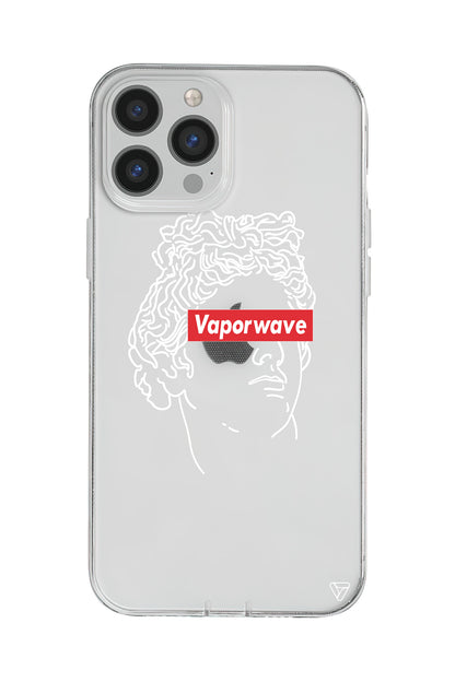 Vaporwave Lansman Model İçi Kadife Silikon Telefon Kılıfı