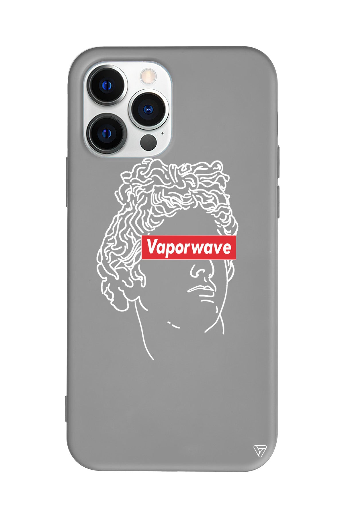 Vaporwave Lansman Model İçi Kadife Silikon Telefon Kılıfı