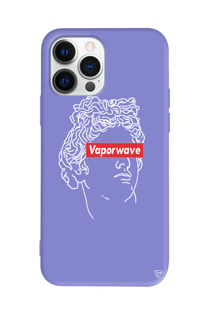 Vaporwave Lansman Model İçi Kadife Silikon Telefon Kılıfı