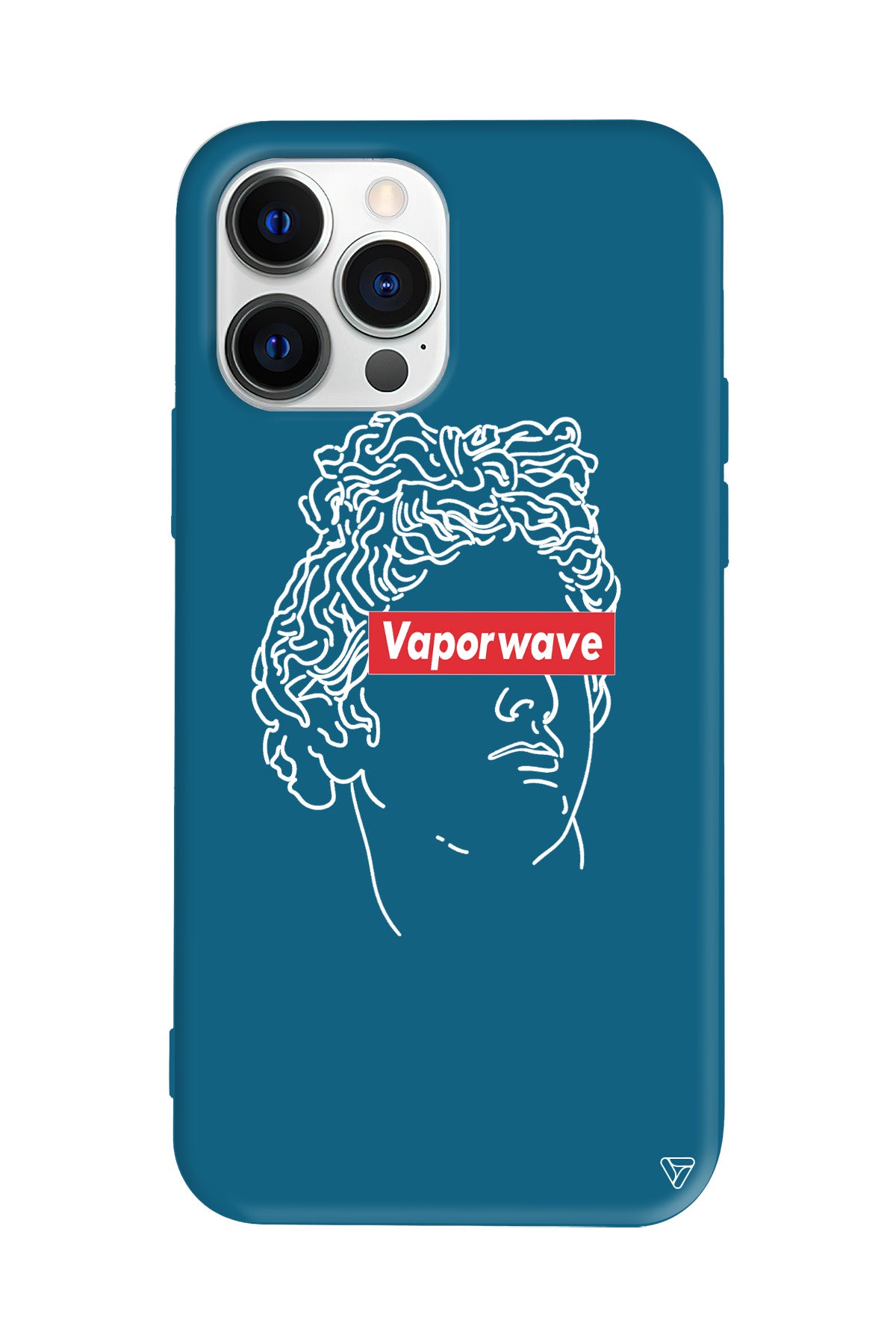 Vaporwave Lansman Model İçi Kadife Silikon Telefon Kılıfı