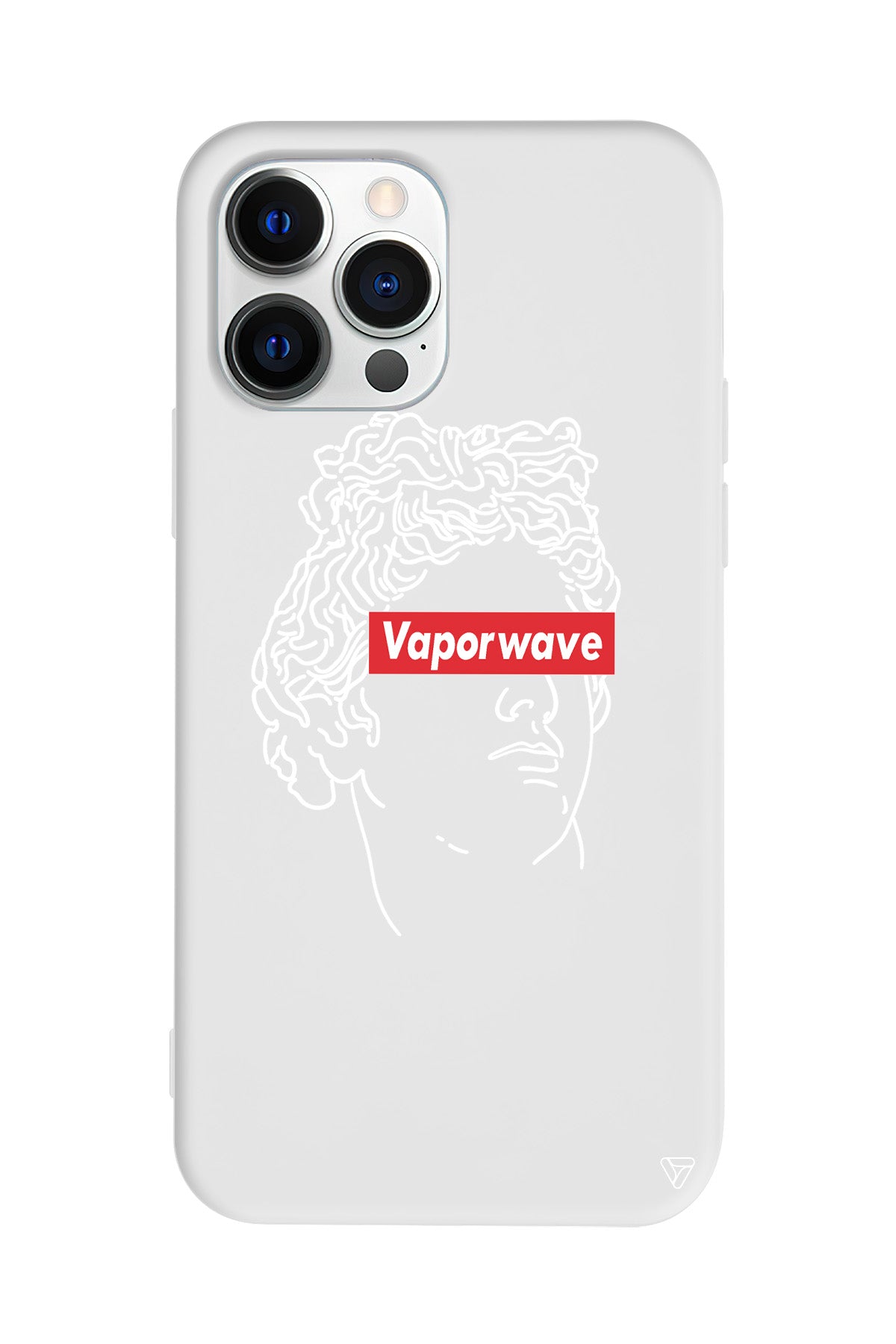 Vaporwave Lansman Model İçi Kadife Silikon Telefon Kılıfı