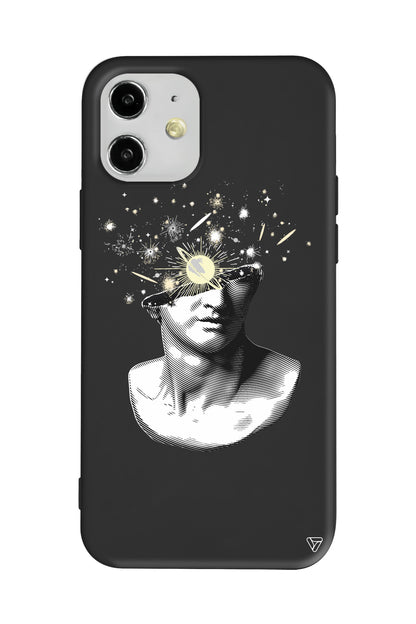 Cosmos in the brain Lansman Model İçi Kadife Silikon Telefon Kılıfı