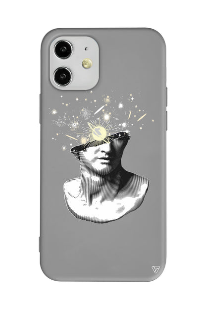 Cosmos in the brain Lansman Model İçi Kadife Silikon Telefon Kılıfı