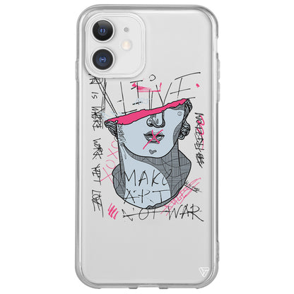 Half David Lansman Model İçi Kadife Silikon Telefon Kılıfı