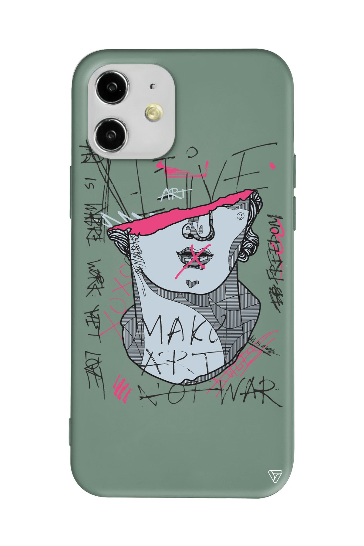 Half David Lansman Model İçi Kadife Silikon Telefon Kılıfı