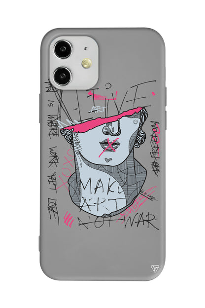 Half David Lansman Model İçi Kadife Silikon Telefon Kılıfı