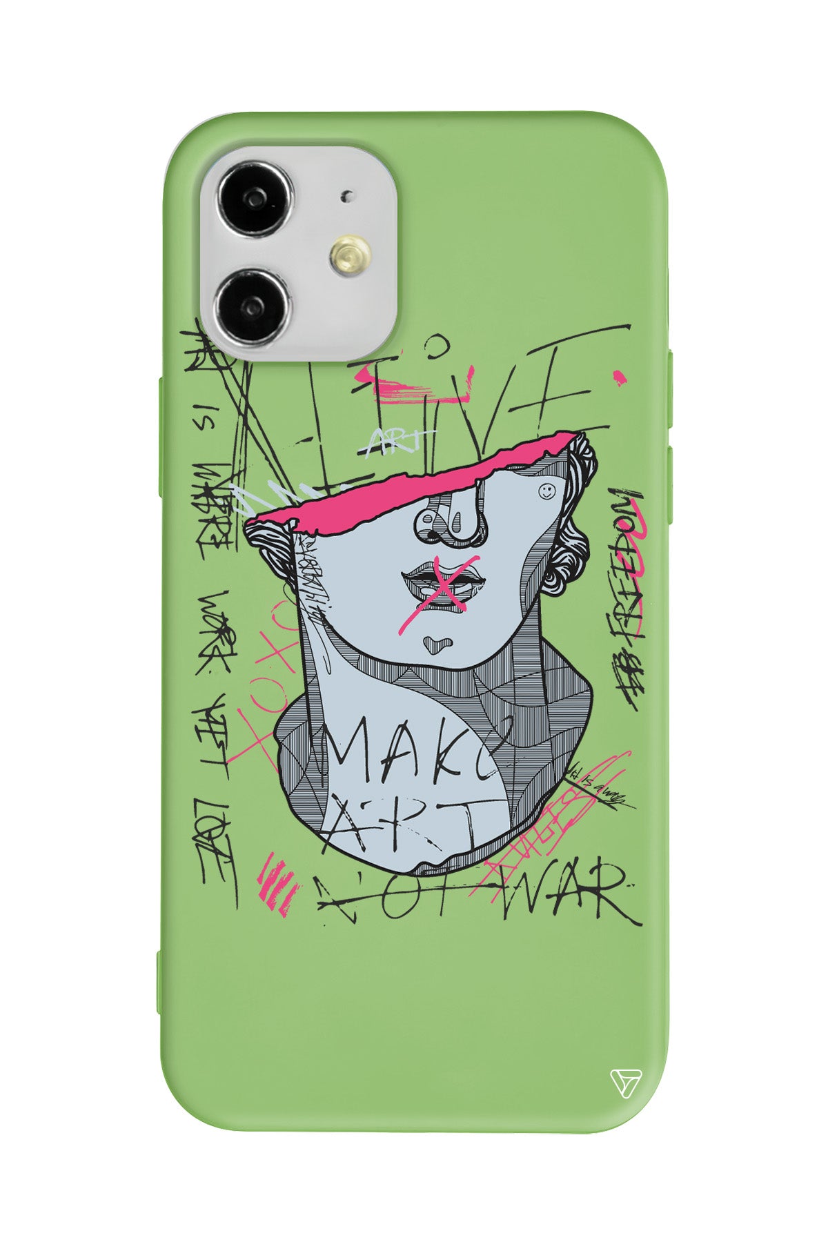 Half David Lansman Model İçi Kadife Silikon Telefon Kılıfı