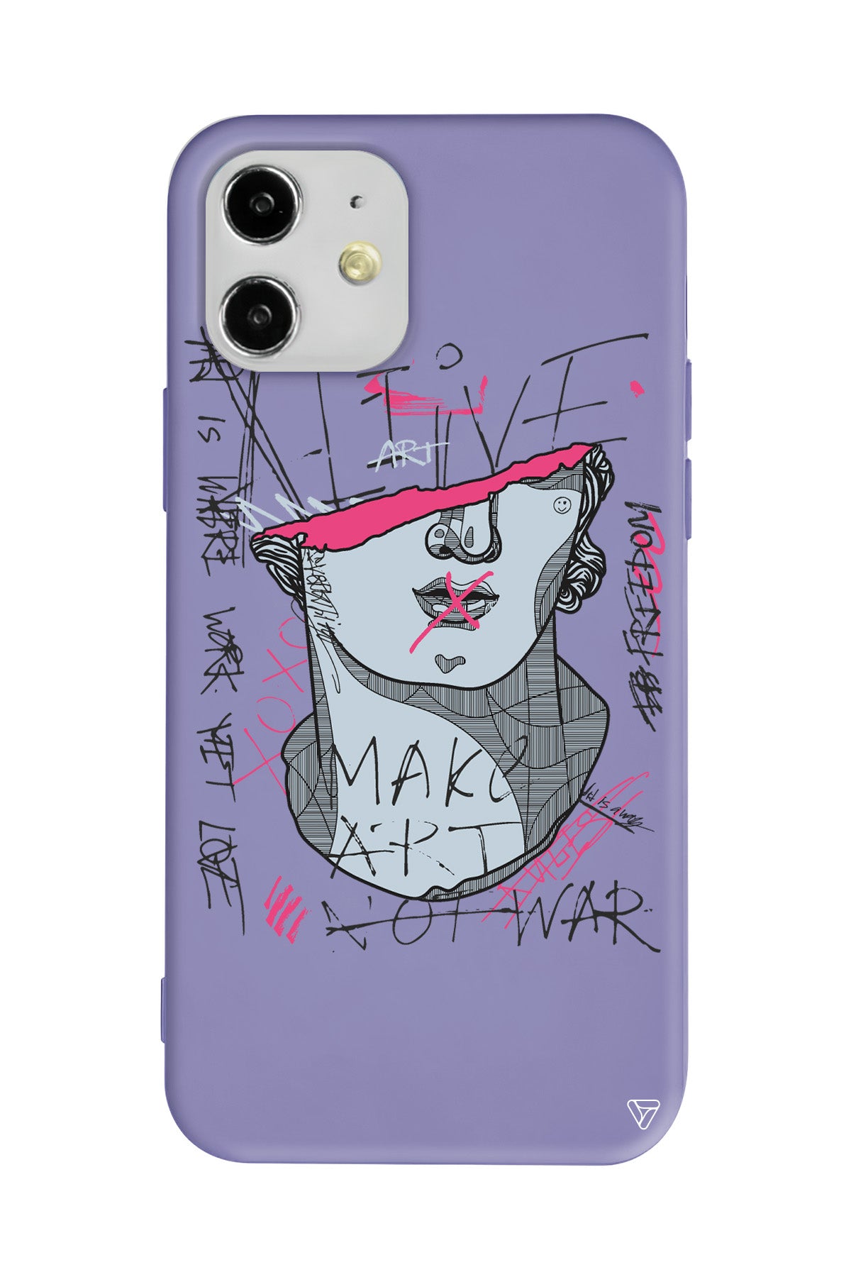 Half David Lansman Model İçi Kadife Silikon Telefon Kılıfı