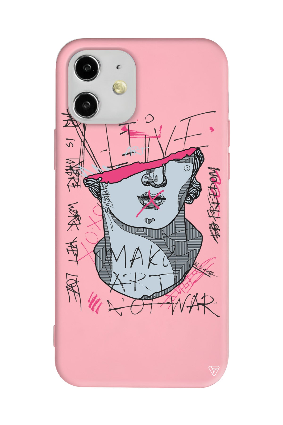 Half David Lansman Model İçi Kadife Silikon Telefon Kılıfı