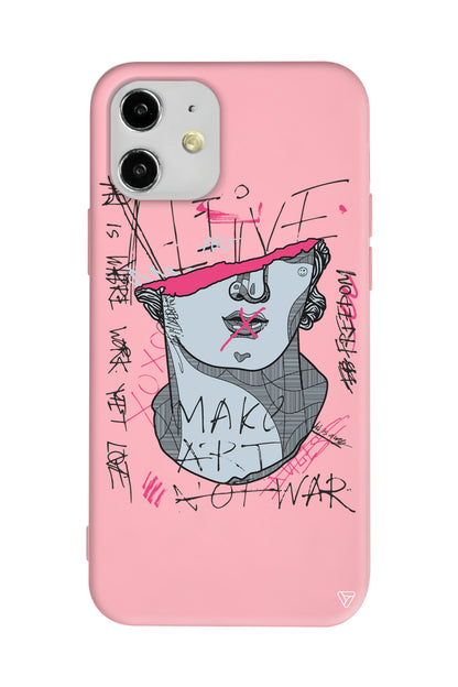 Half David Lansman Model İçi Kadife Silikon Telefon Kılıfı