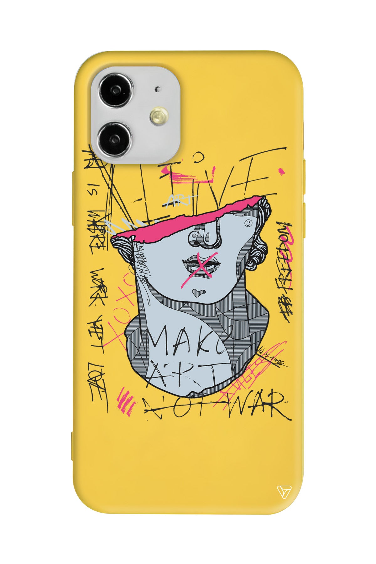 Half David Lansman Model İçi Kadife Silikon Telefon Kılıfı