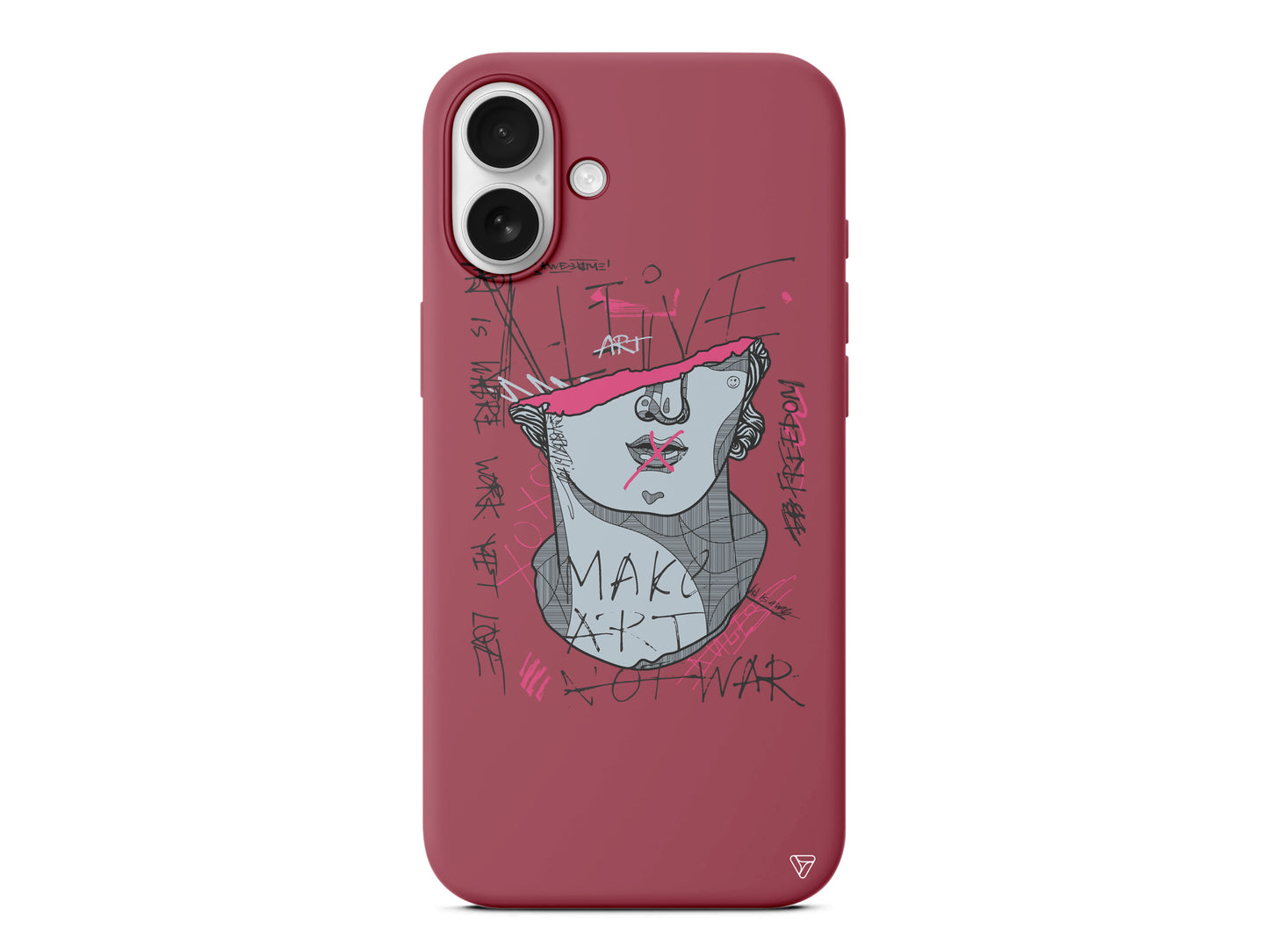 Half David Lansman Model İçi Kadife Silikon Telefon Kılıfı