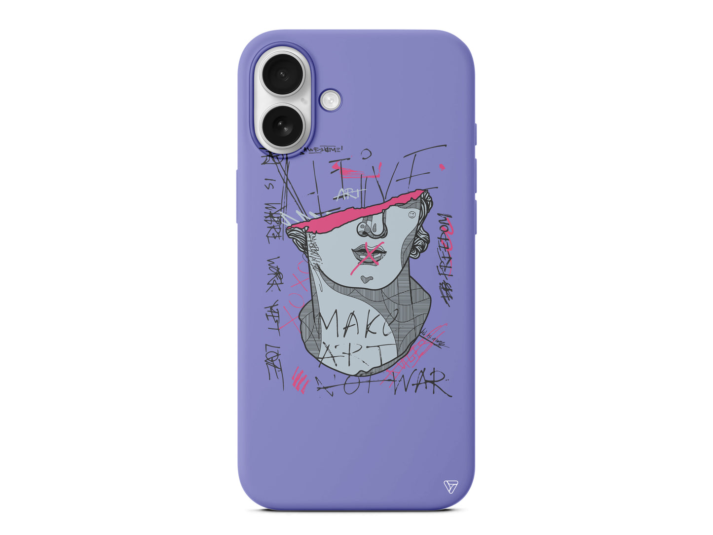 Half David Lansman Model İçi Kadife Silikon Telefon Kılıfı – Plus Serisine Özel