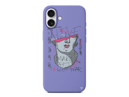 Half David Lansman Model İçi Kadife Silikon Telefon Kılıfı – Plus Serisine Özel