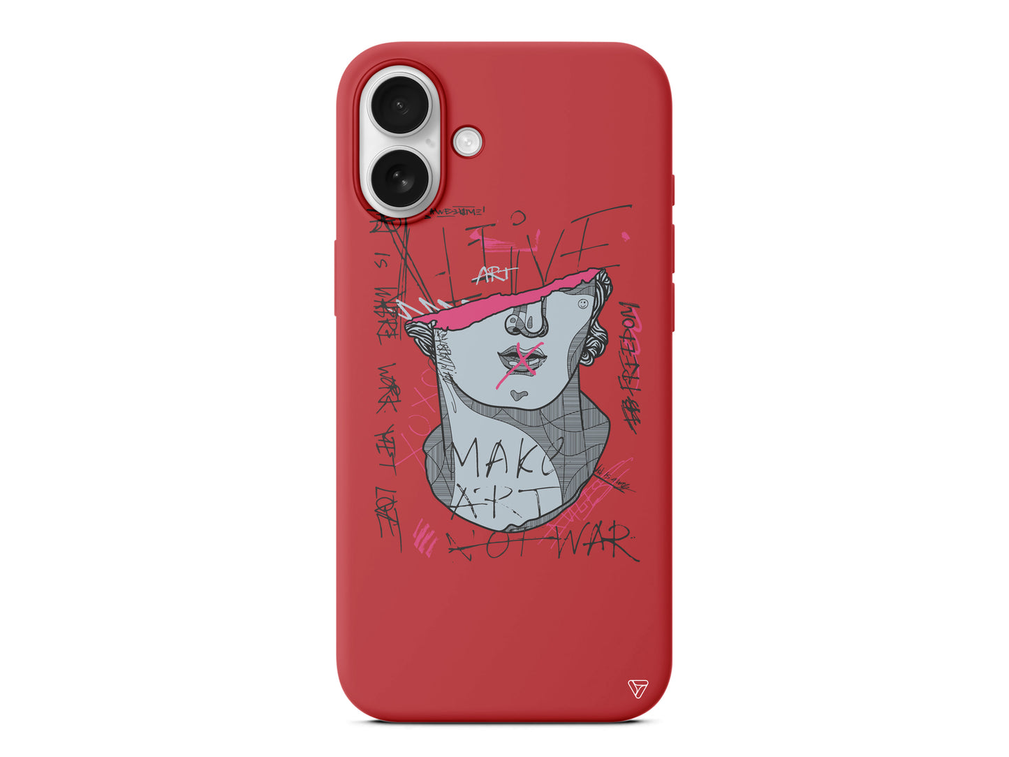 Half David Lansman Model İçi Kadife Silikon Telefon Kılıfı – Plus Serisine Özel