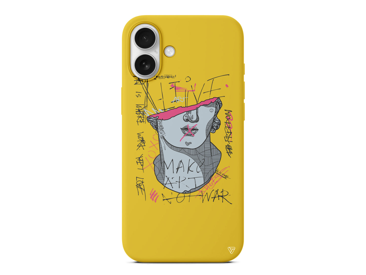 Half David Lansman Model İçi Kadife Silikon Telefon Kılıfı