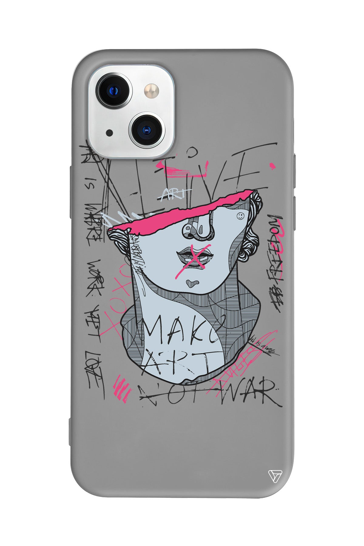 Half David Lansman Model İçi Kadife Silikon Telefon Kılıfı – Plus Serisine Özel