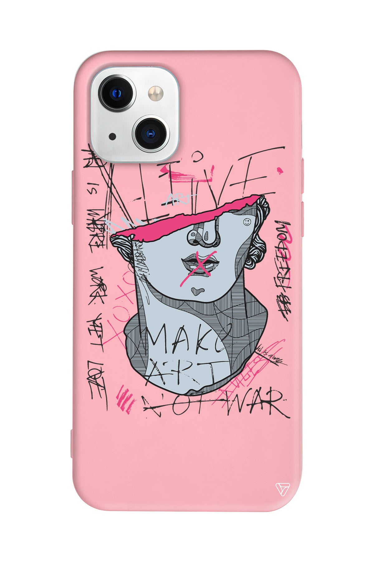 Half David Lansman Model İçi Kadife Silikon Telefon Kılıfı – Plus Serisine Özel