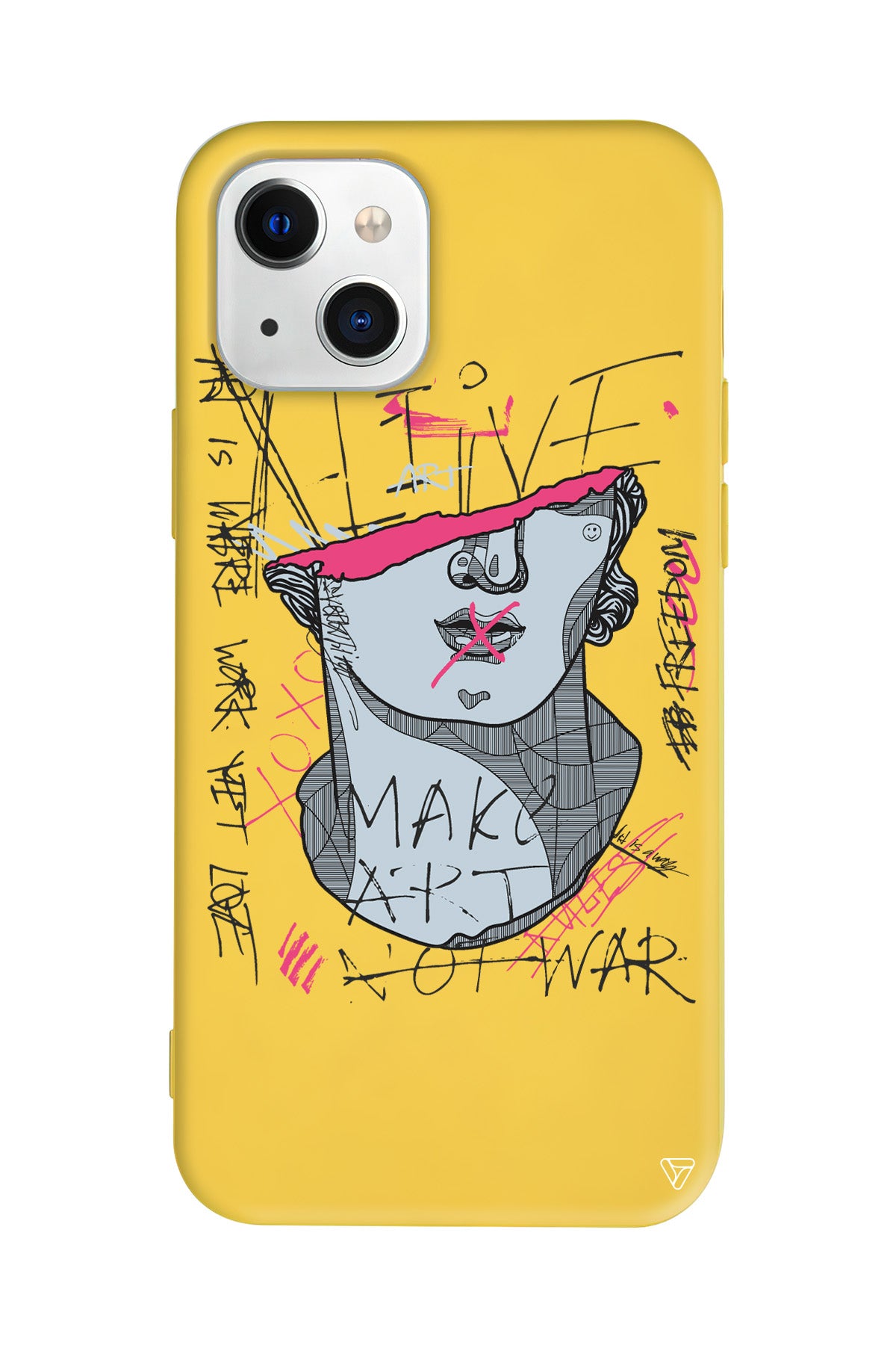 Half David Lansman Model İçi Kadife Silikon Telefon Kılıfı