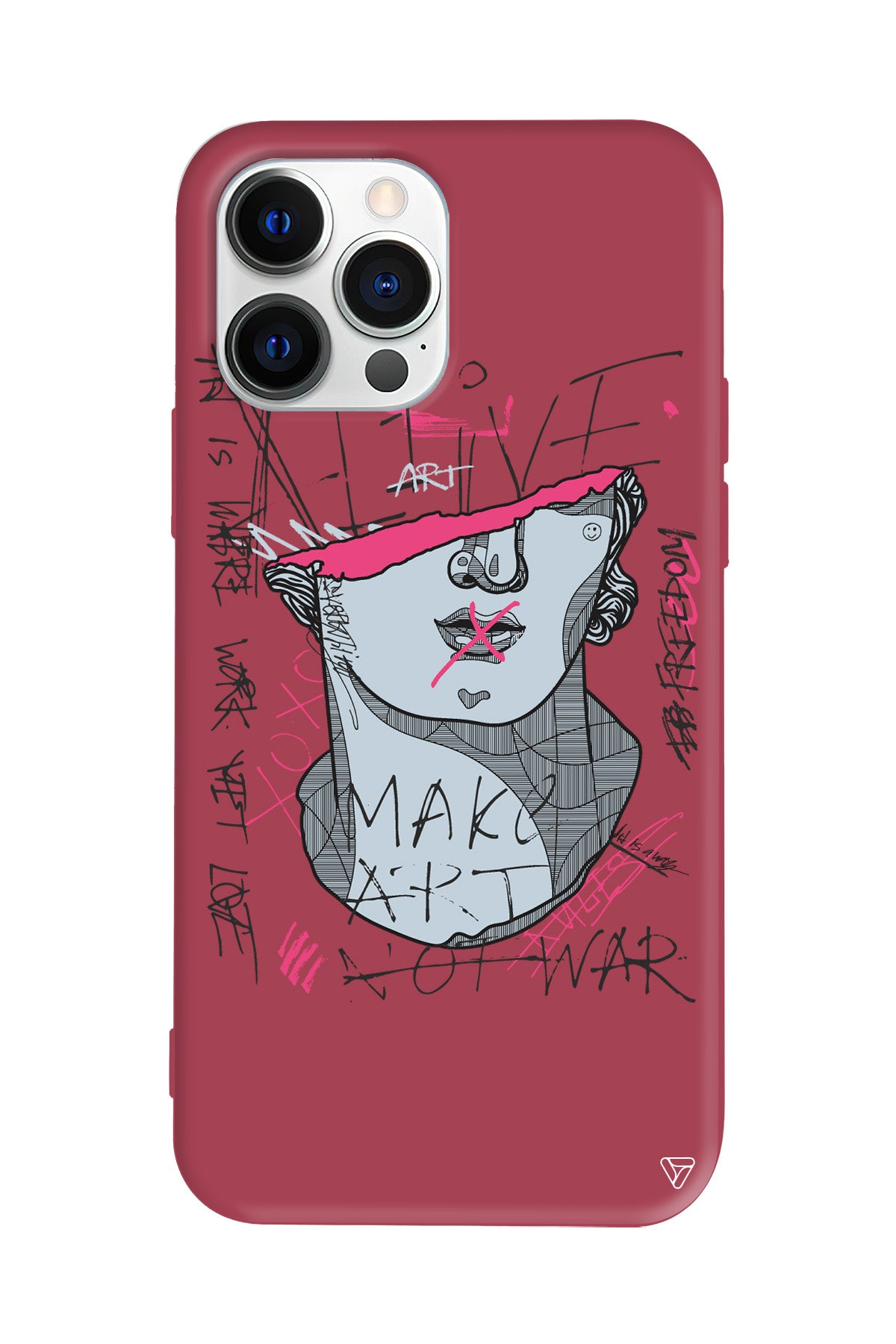 Half David Lansman Model İçi Kadife Silikon Telefon Kılıfı