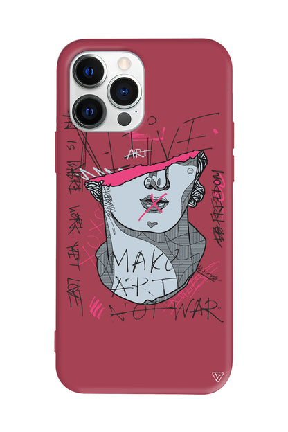 Half David Lansman Model İçi Kadife Silikon Telefon Kılıfı