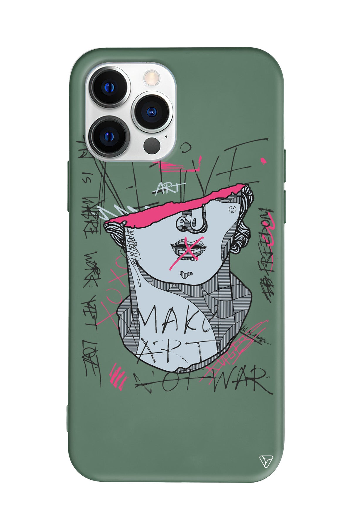 Half David Lansman Model İçi Kadife Silikon Telefon Kılıfı