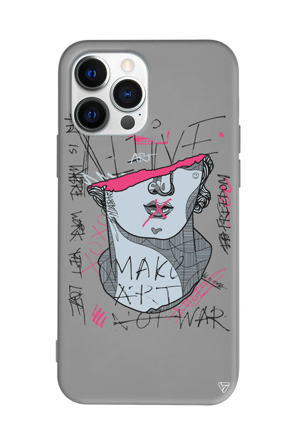 Half David Lansman Model İçi Kadife Silikon Telefon Kılıfı