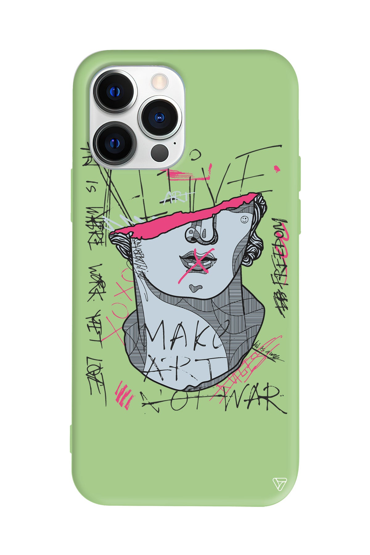 Half David Lansman Model İçi Kadife Silikon Telefon Kılıfı