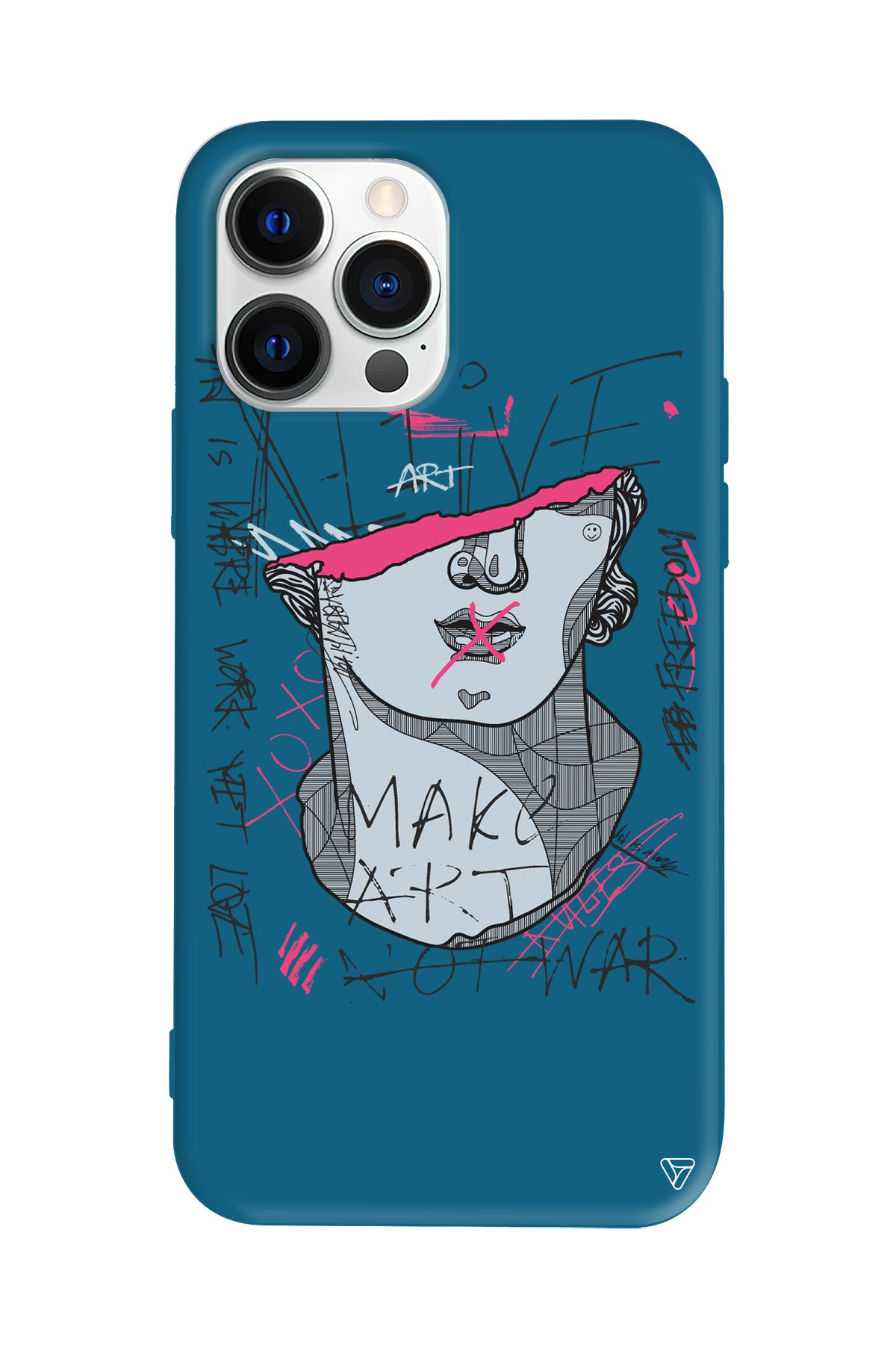 Half David Lansman Model İçi Kadife Silikon Telefon Kılıfı