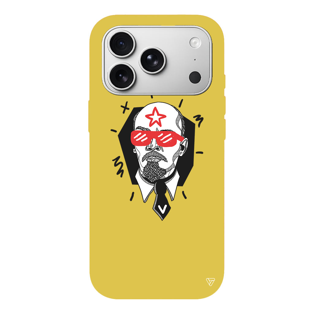 Lenin Lansman Model İçi Kadife Silikon Telefon Kılıfı