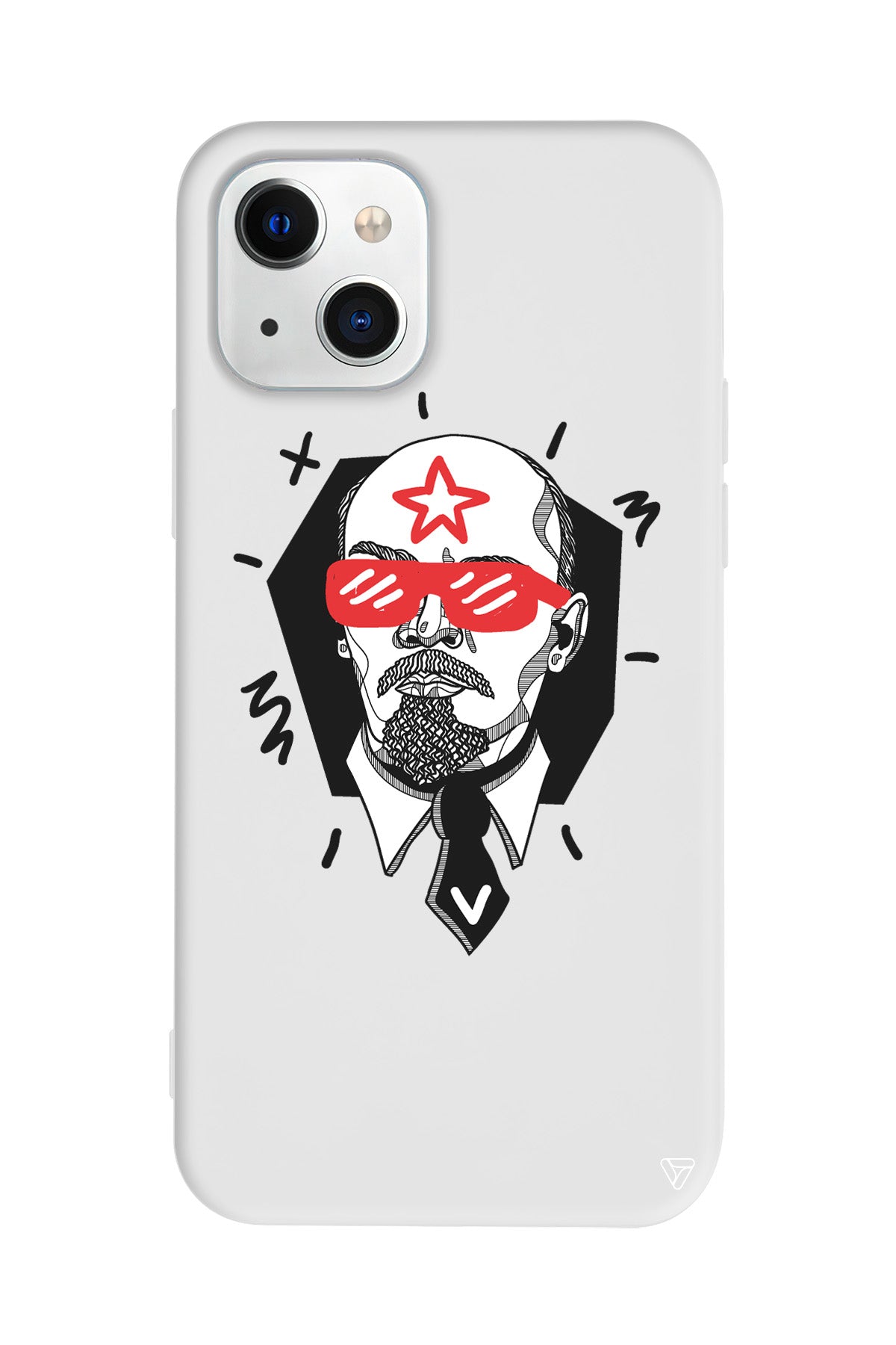 Lenin Lansman Model İçi Kadife Silikon Telefon Kılıfı