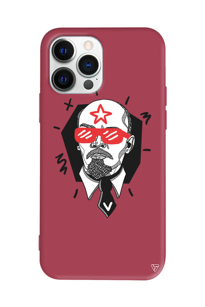Lenin Lansman Model İçi Kadife Silikon Telefon Kılıfı
