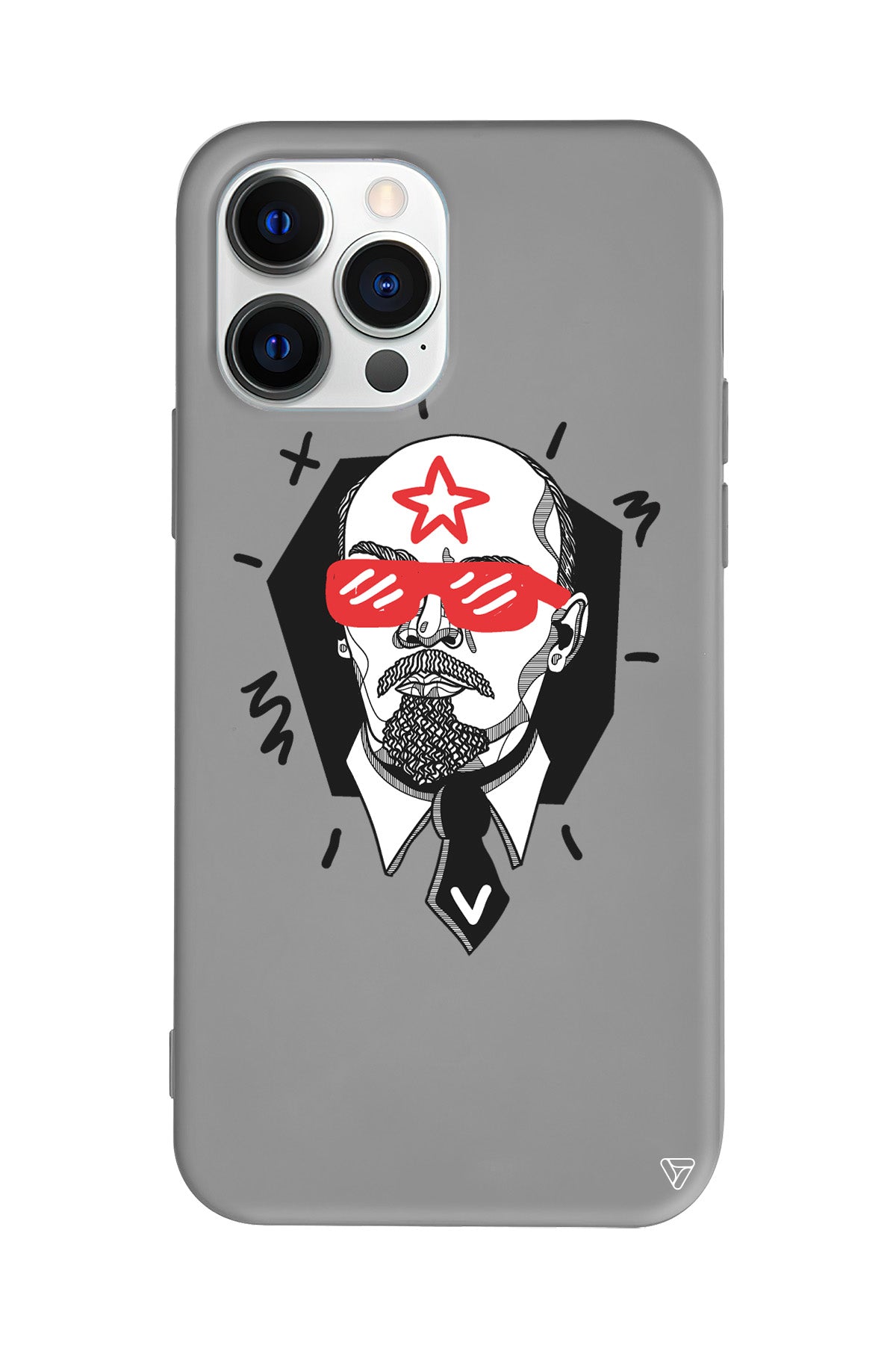 Lenin Lansman Model İçi Kadife Silikon Telefon Kılıfı