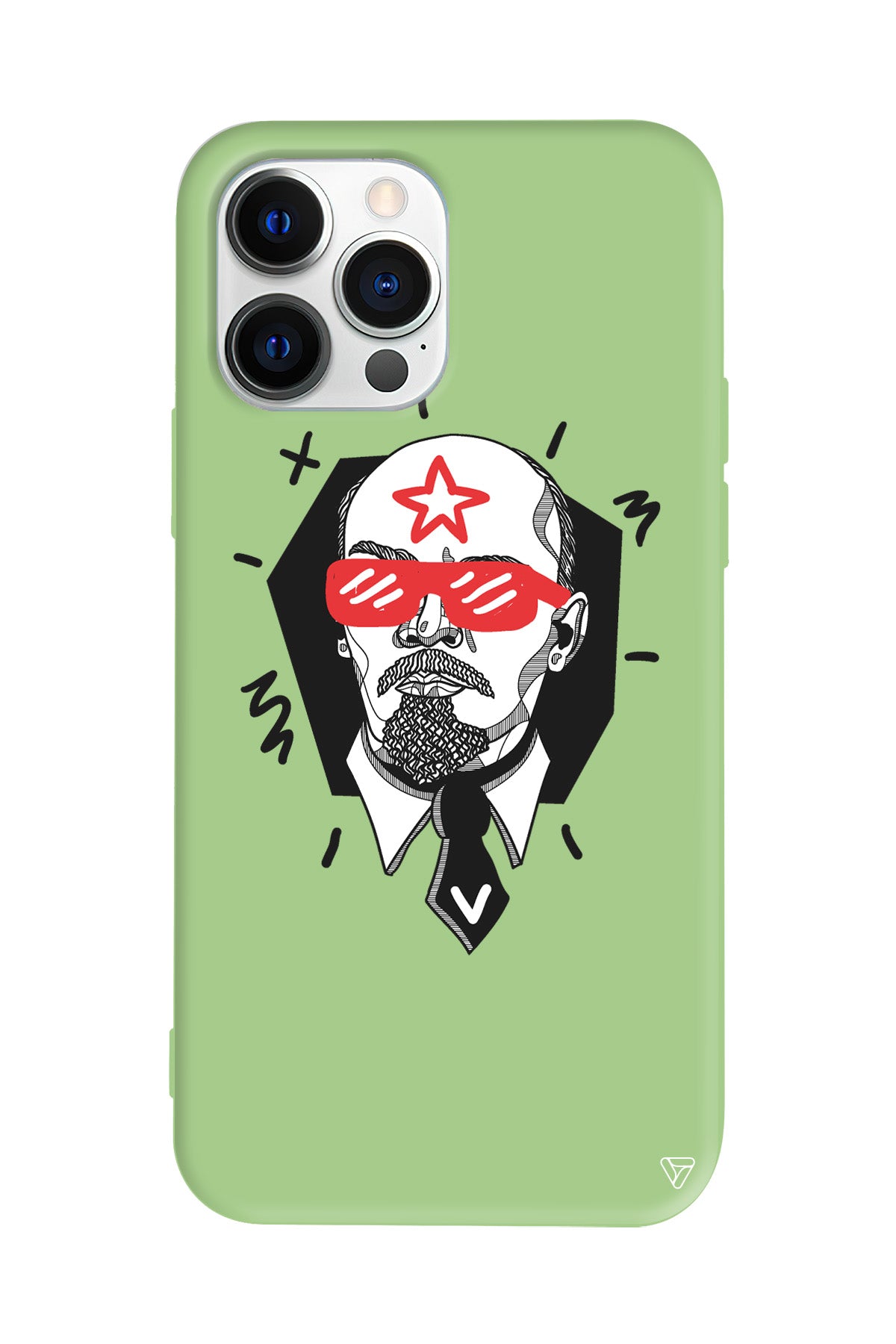Lenin Lansman Model İçi Kadife Silikon Telefon Kılıfı
