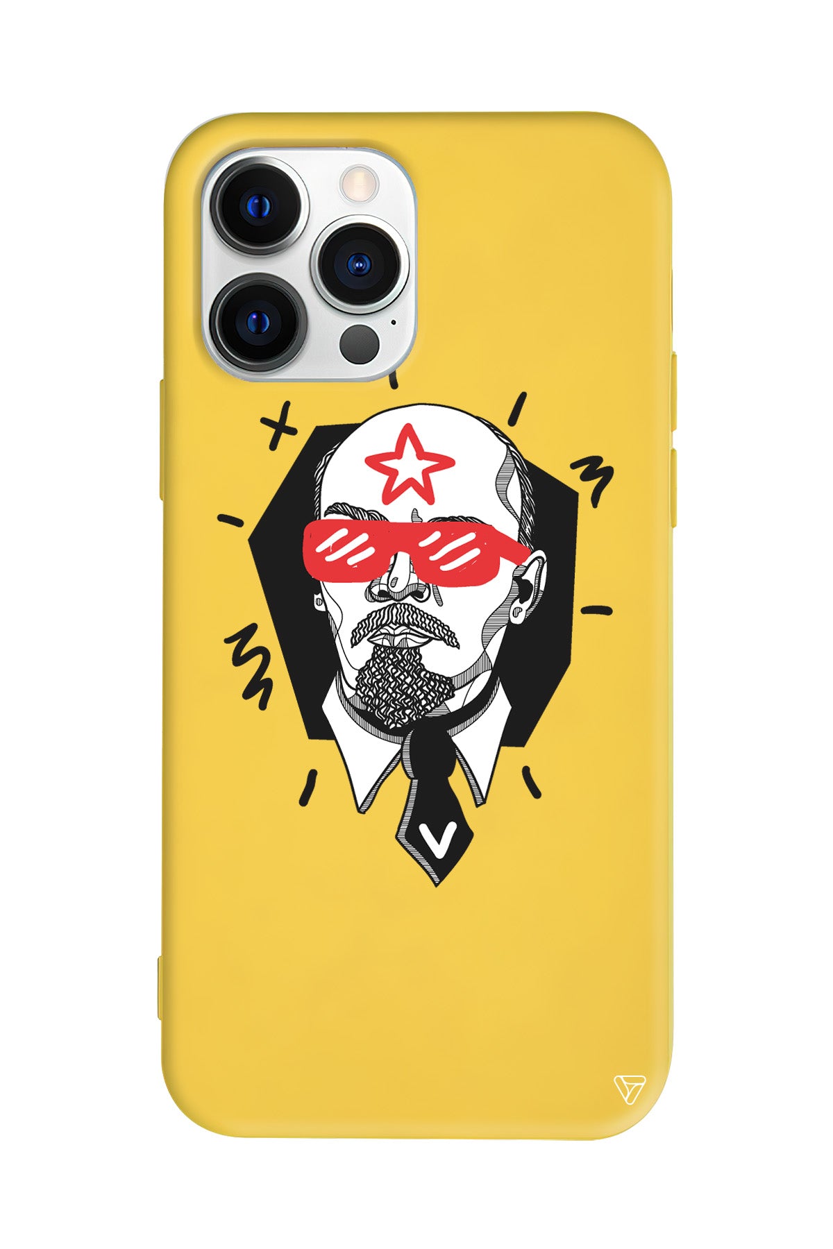 Lenin Lansman Model İçi Kadife Silikon Telefon Kılıfı