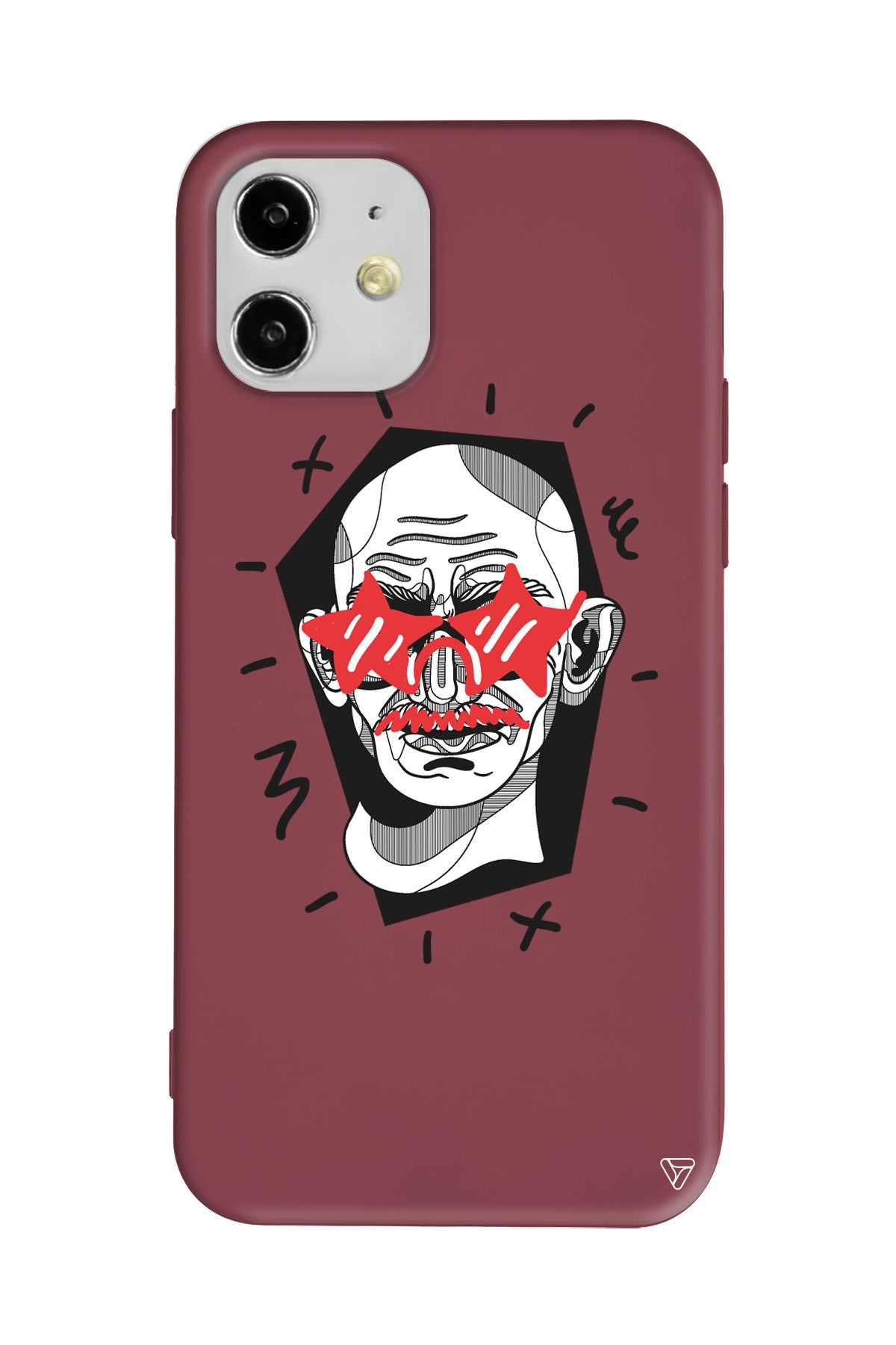 Gandhi Lansman Model İçi Kadife Silikon Telefon Kılıfı