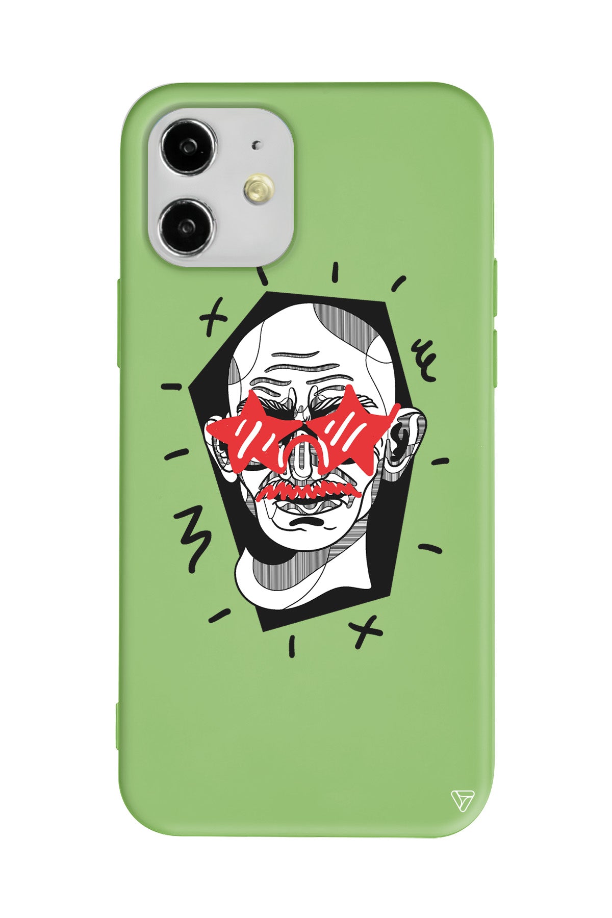 Gandhi Lansman Model İçi Kadife Silikon Telefon Kılıfı