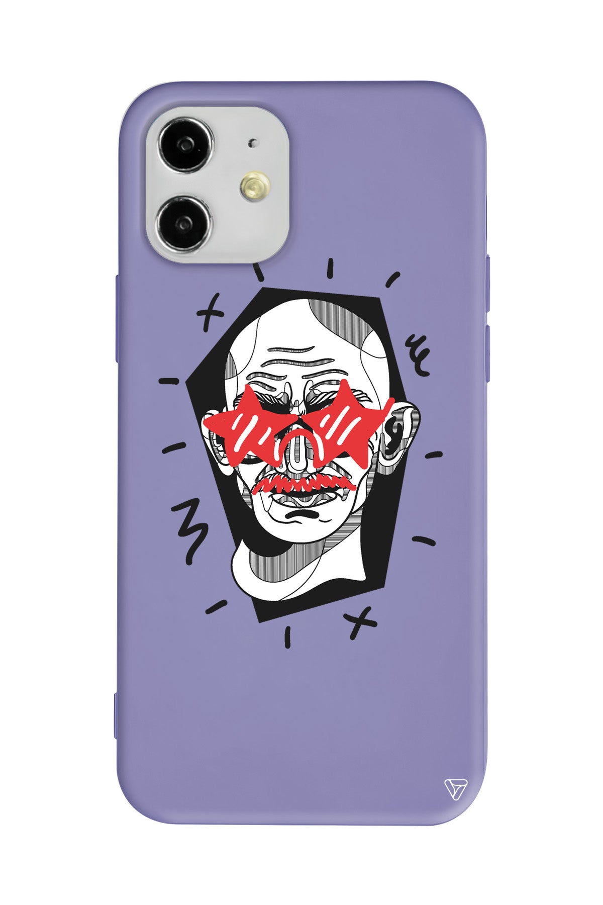 Gandhi Lansman Model İçi Kadife Silikon Telefon Kılıfı