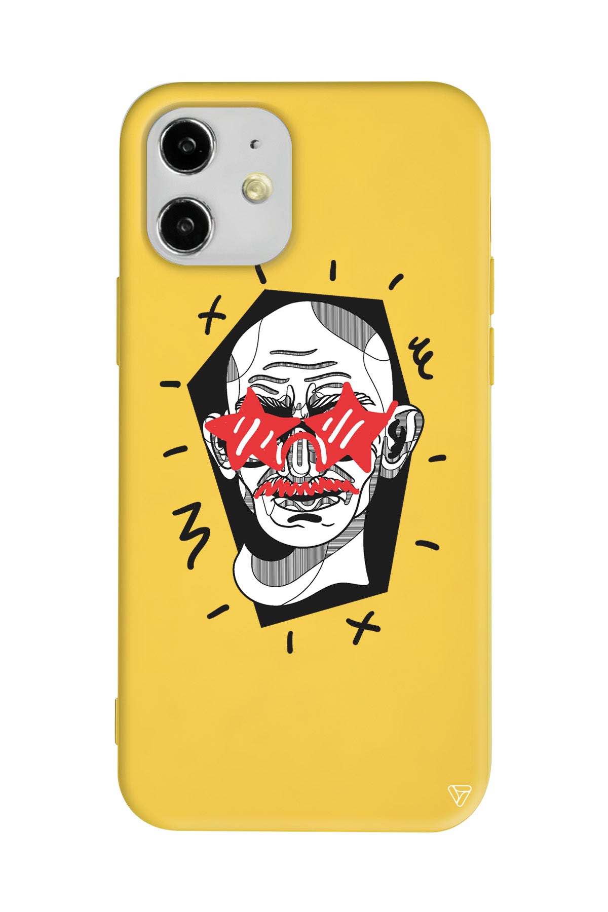 Gandhi Lansman Model İçi Kadife Silikon Telefon Kılıfı